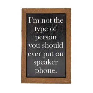 Speaker Phone Sign
