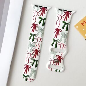 Christmas Bow Smart Watch Band