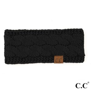 CC Solid Cable Knit Headwraps