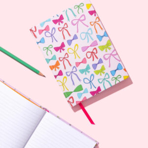 Hardcover Notebook - Colorful Bows